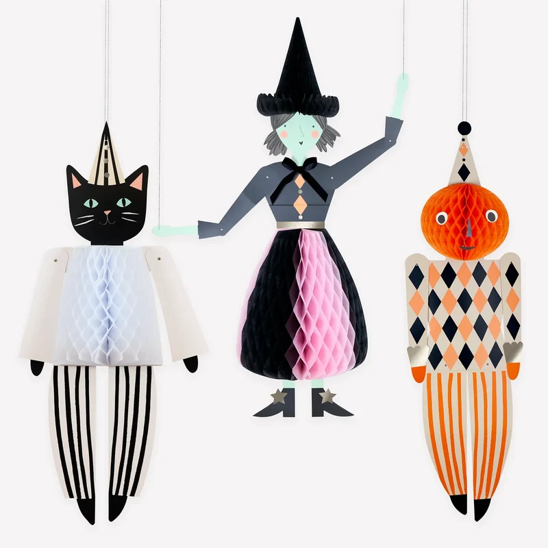 Kit de decoración Halloween Vintage / 3 uds.