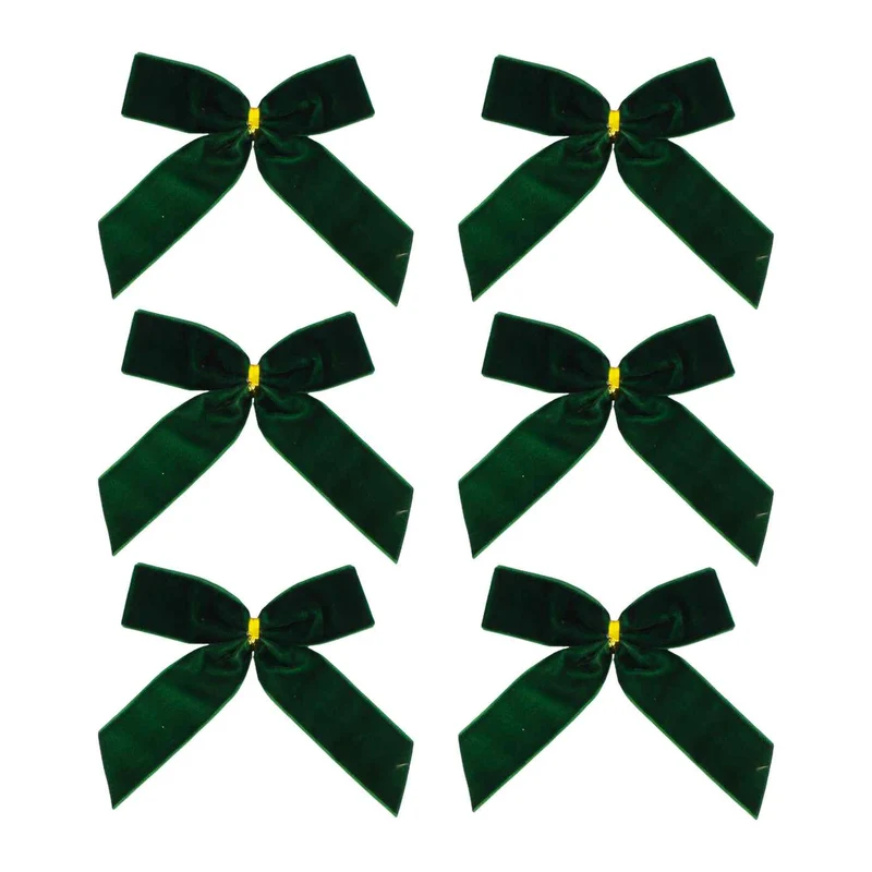Lazos terciopelo verde