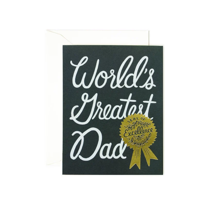 Tarjeta felicitación World's Greatest Dad R. Paper & Co