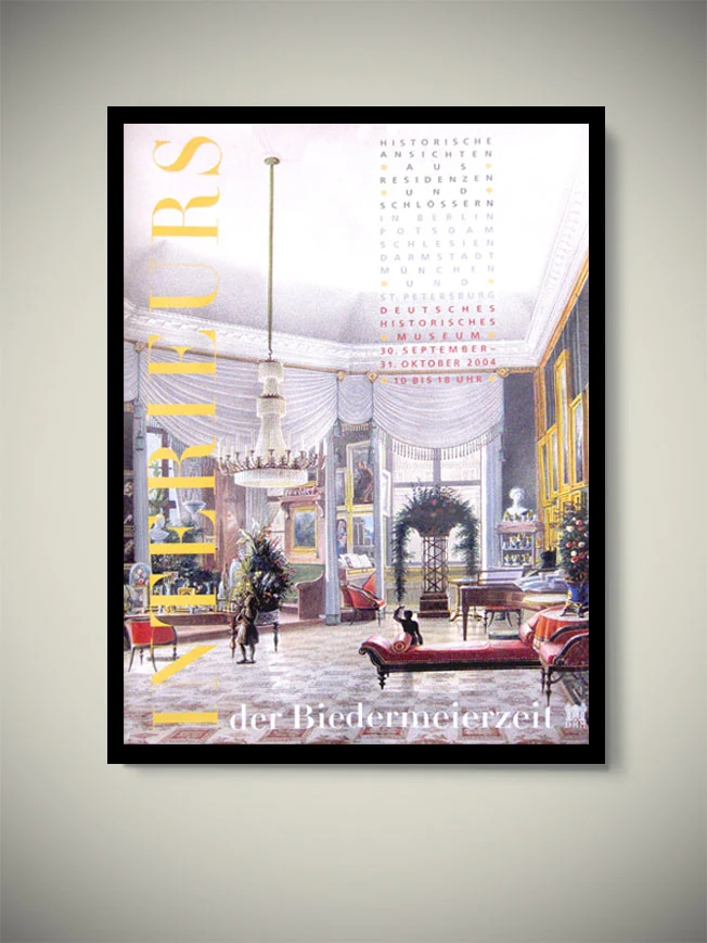Cartel Decorativo Exposición 'Interieurs Der Biedermeierzeit' - 84x59,5 cm
