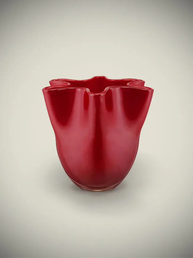 Jarrón de Cristal Rojo 'Tempo' - Pequeño
