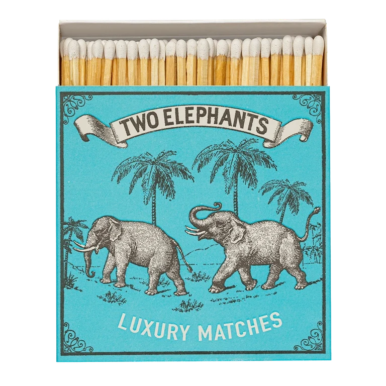 Caja de cerillas Two Elephants