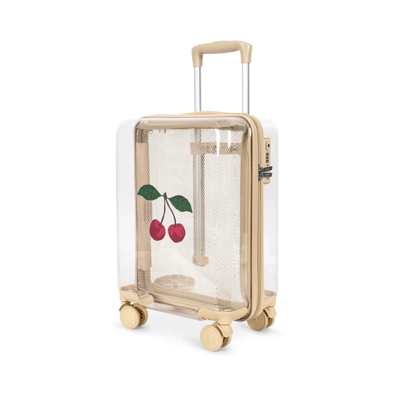 Mala infantil transparente Cherry Iconic