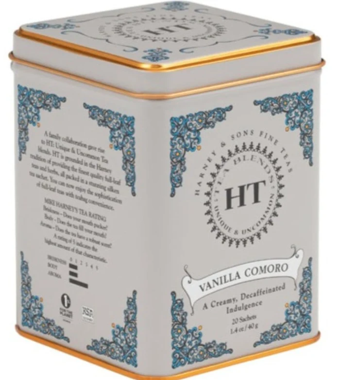 Lata de té de Vainilla Comoro Harney & Sons / 20 uds.