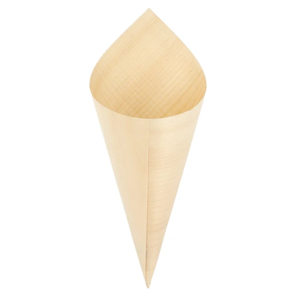 Cono de madera compostable