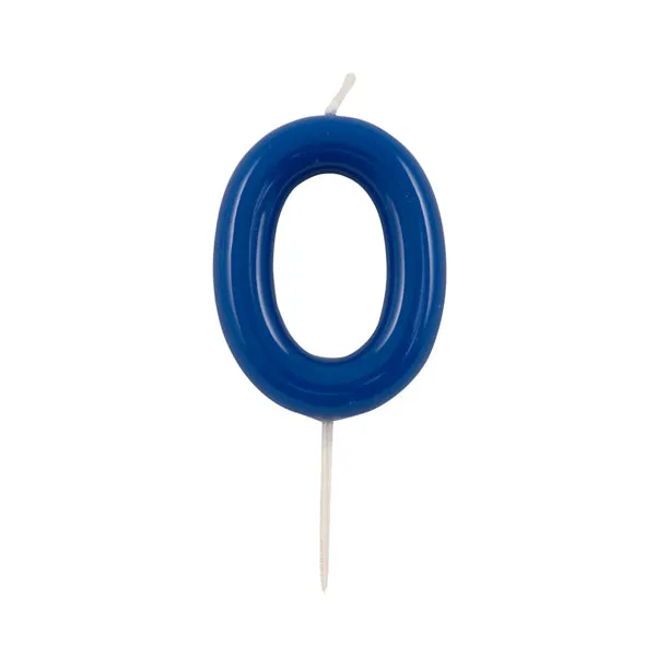 Vela número glossy azul marino
