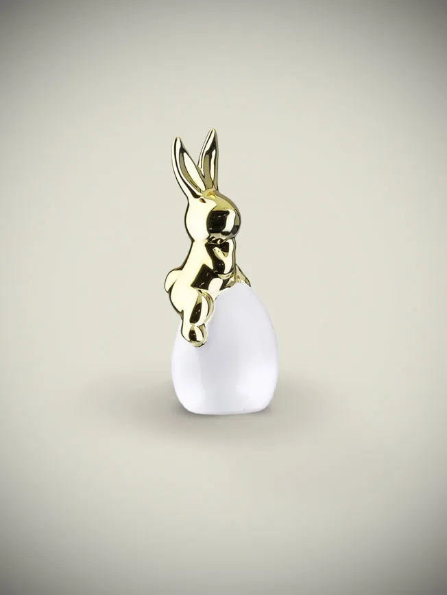 Figura Decorativa 'Conejo Goldie' - Sentado