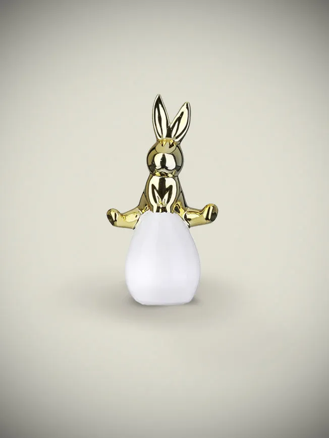 Figura Decorativa 'Conejo Goldie' - Saltando