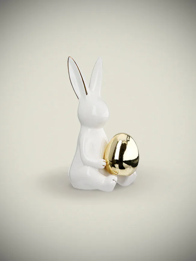 Figura Decorativa 'Conejo Hugo' - Sentado