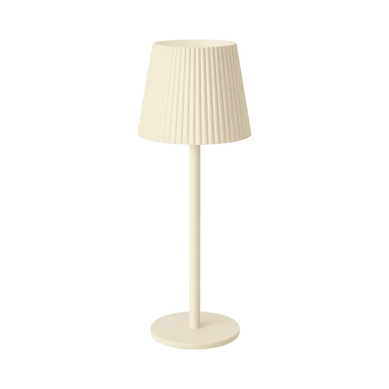 Lámpara de mesa marfil LED Recargable