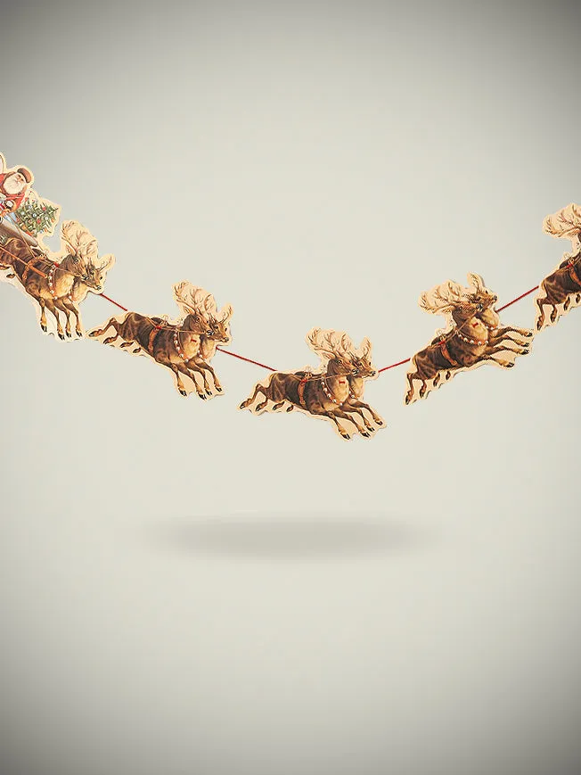 Guirnalda de Navidad 'Santa Sleigh'