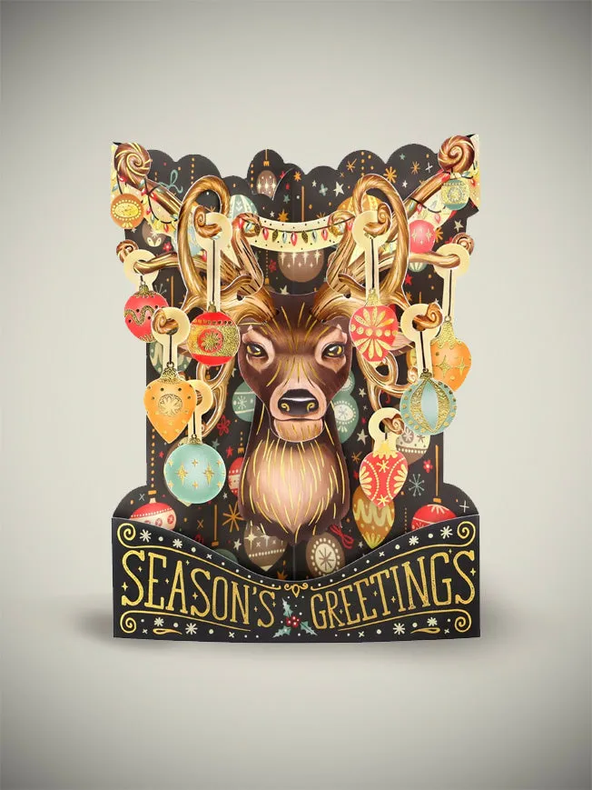 Tarjeta Swing de Navidad 'Reindeer'