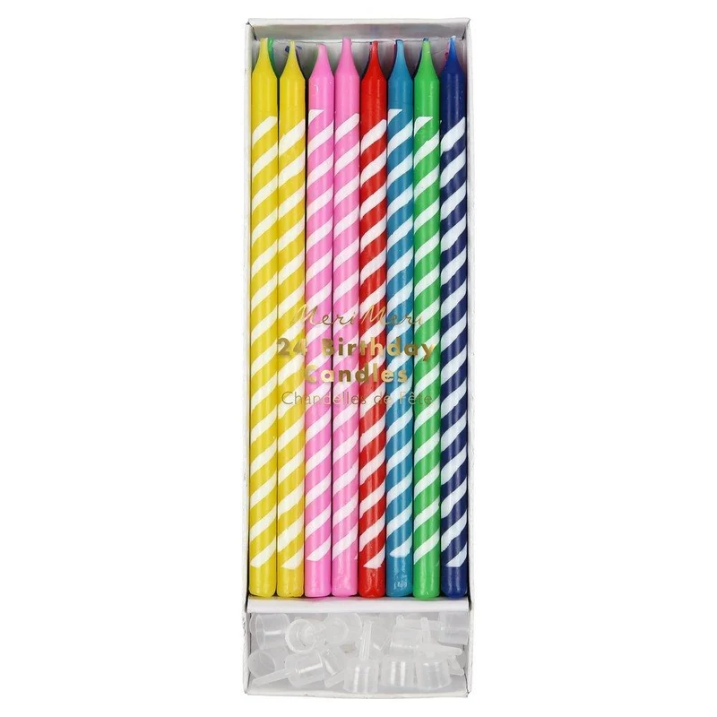Velas multicoloridas / 24 pcs.