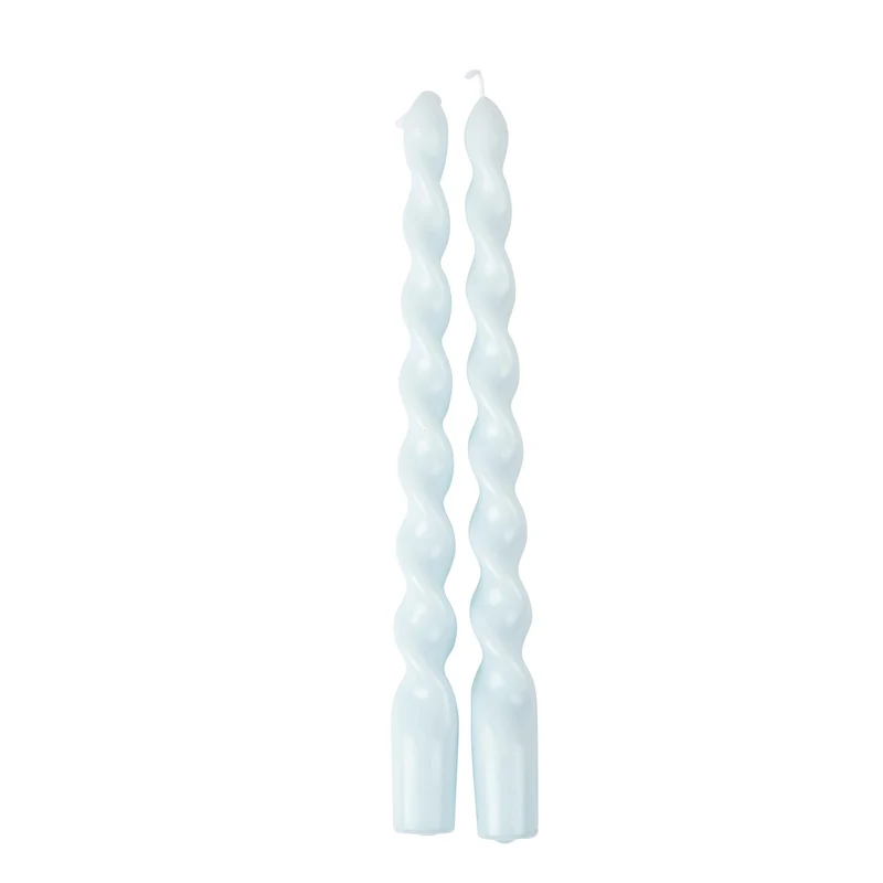 Conjunto de velas espiral celeste / 2 un.