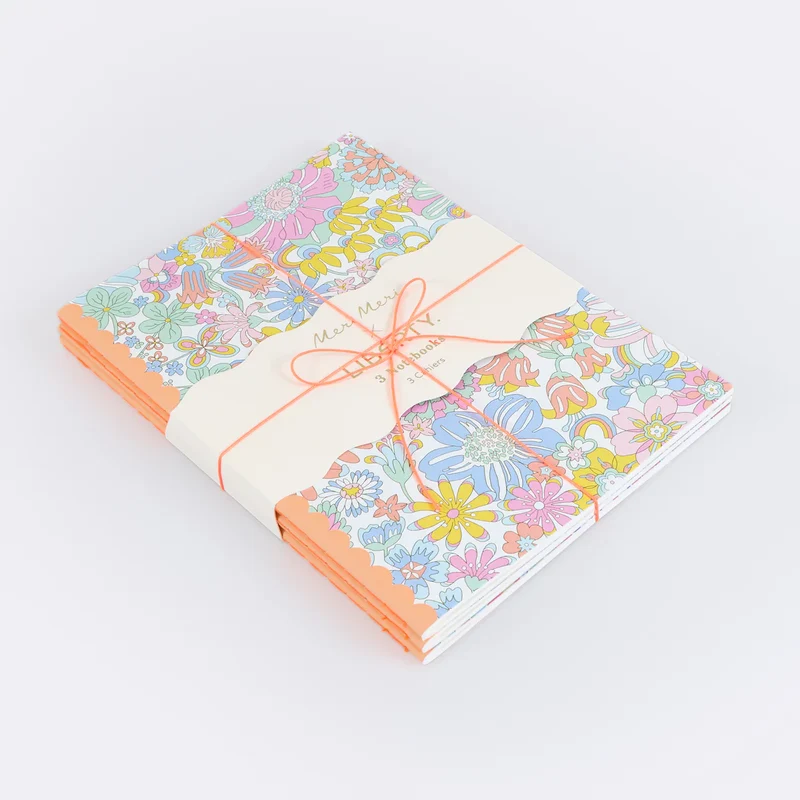 Set Libreta Liberty London neon / 3 uds.