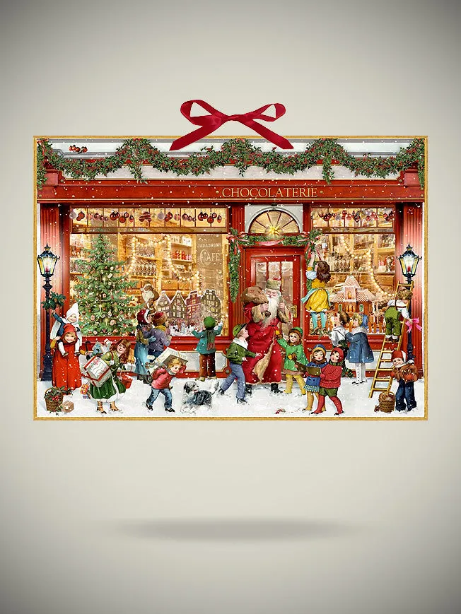 Calendario de Adviento 'La Chocolatería' - 52x38 cm