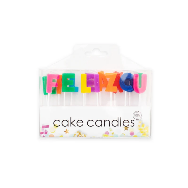 Velas de Aniversário Multicoloridas Básicas