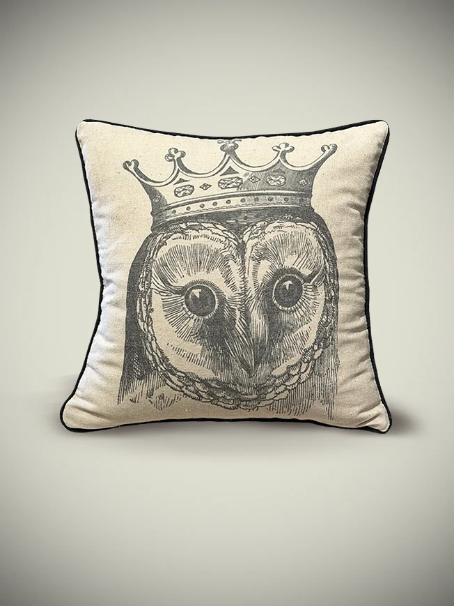 Cojín Decorativo 'Royal Owl' - 40x40 cm