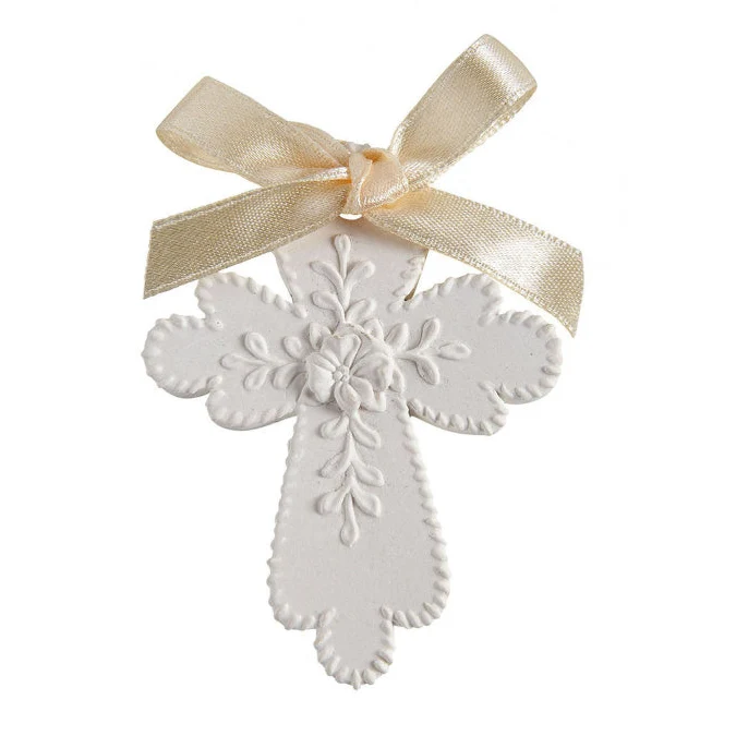 Detalle perfumado cruz con lazo