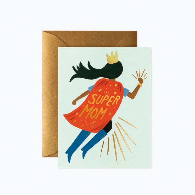 Tarjeta felicitación Super Mom R. Paper & Co