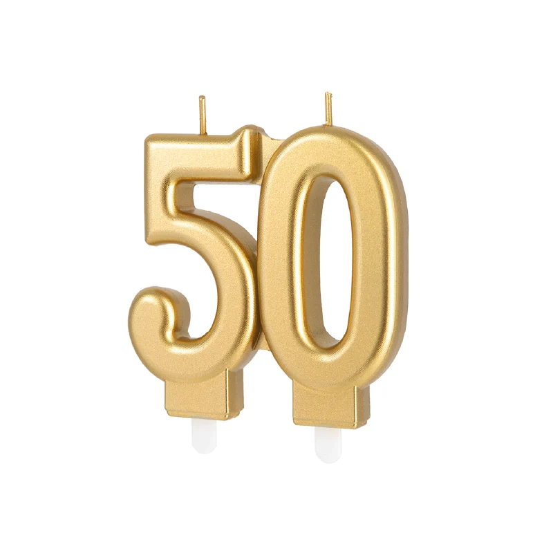 Vela dourada número 50
