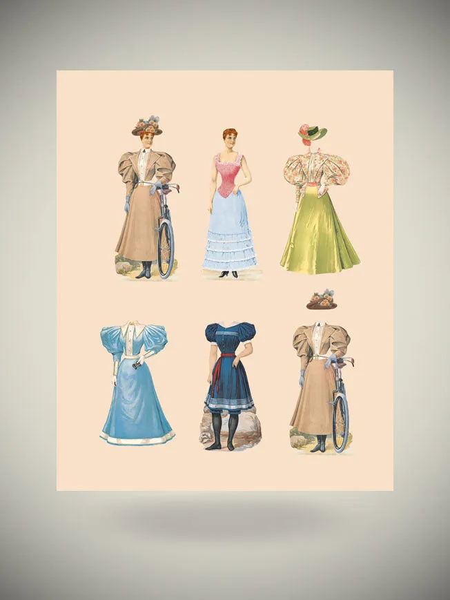 Kit Muñeca y Vestidos Recortables 'Miss Florence'