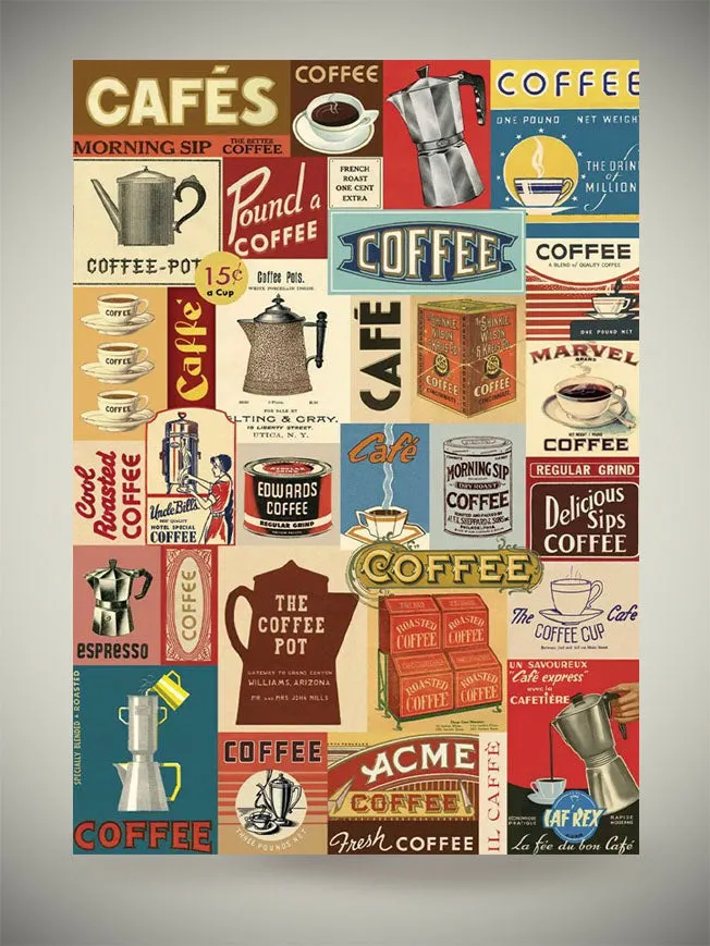 Papel Poster & Wrap 'Coffee' - Cavallini & Co