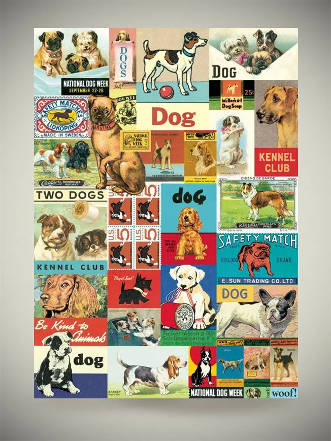 Papel Poster & Wrap 'Vintage Dogs' - Cavallini & Co
