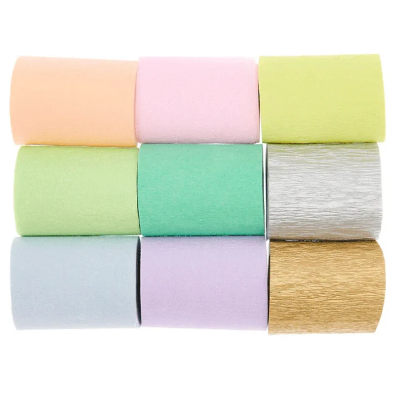 Kit cintas crepé Pastel