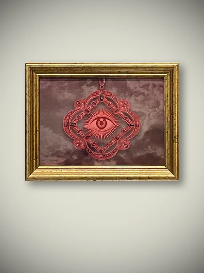 Lámina Decorativa 'Ojo de La Suerte II' - 13x18 cm