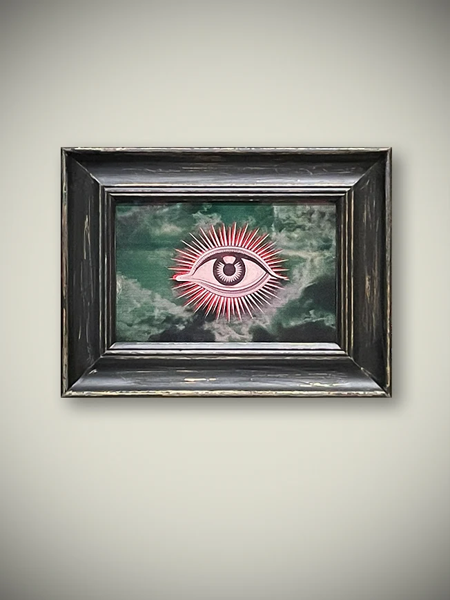 Lámina Decorativa 'Ojo de La Suerte I' - 10x15 cm