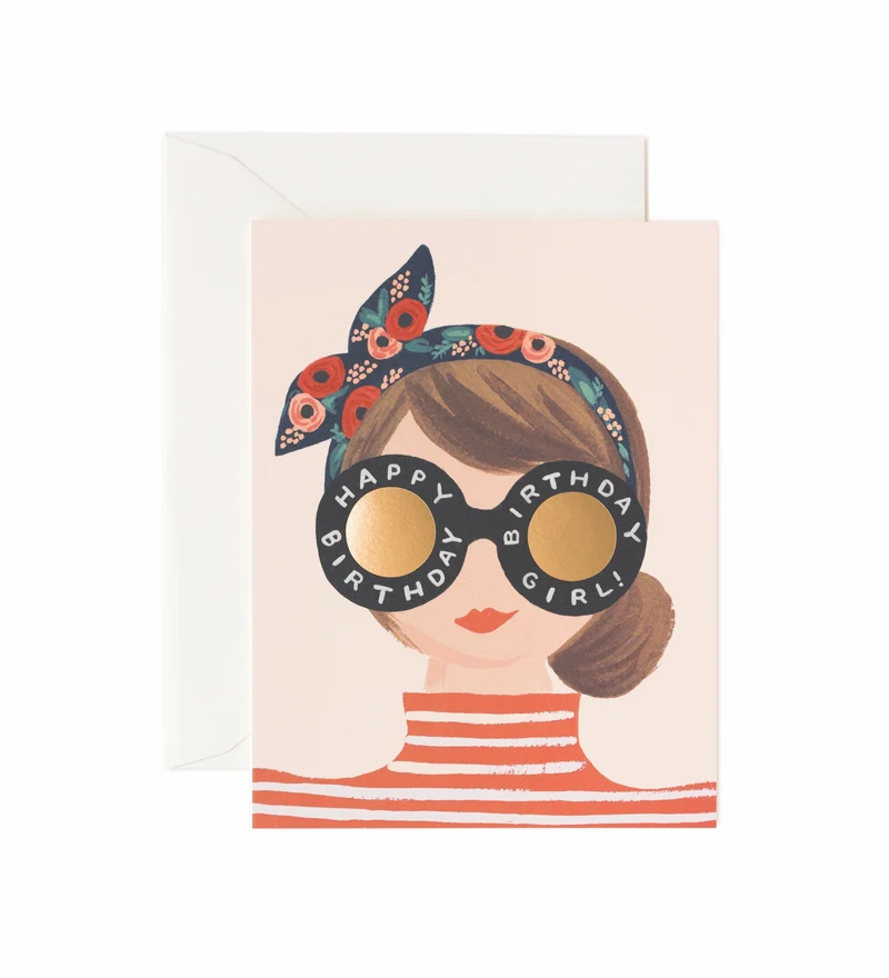 Tarjeta Birthday Girl R. Paper & Co