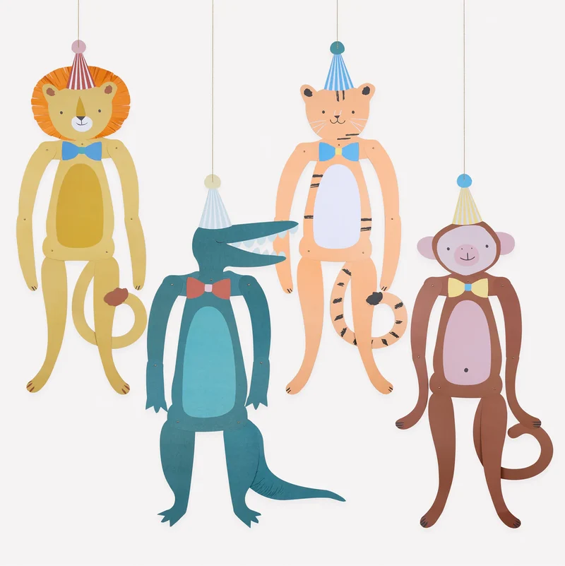 Set Animais a cores/ 4 unid.