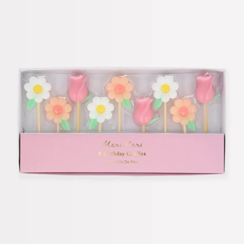 Vela de jardim de flores