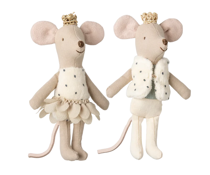 Ratoncitos gemelos reales en caja de cerillas Maileg