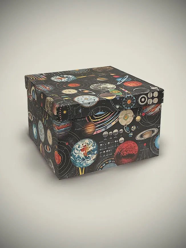 Caja Cuadrada Grande 'Planetarium' - 30x30x19 cm