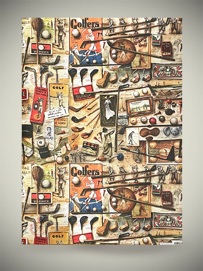 Papel Envoltorio 'Golf Club' - 100x70 cm