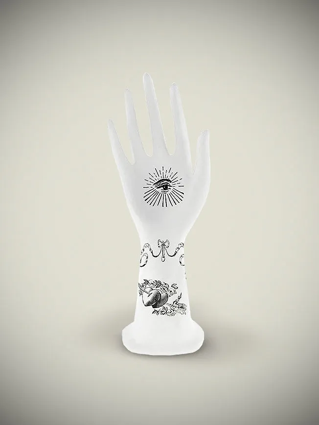 Figura Mano Decorativa 'Tattoos B&W'