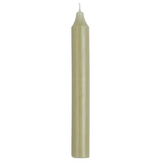 Vela cilíndrica verde empolvado