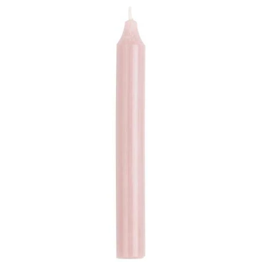 Vela cilíndrica rosa pastel