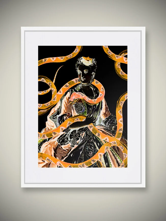 Lámina Decorativa 'Reina de Serpientes'