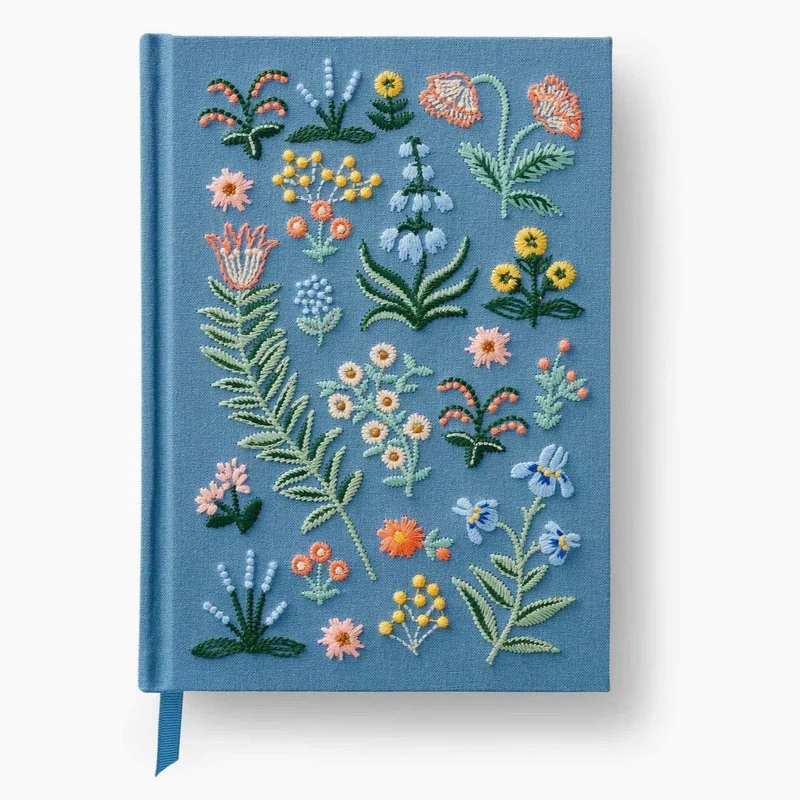 Cuaderno de tela bordada Menagerie Garden R. Paper & Co.