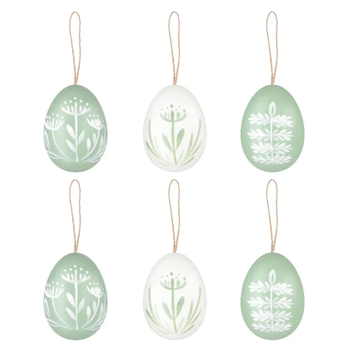 Huevos decorados pascua Nature / 6 uds.
