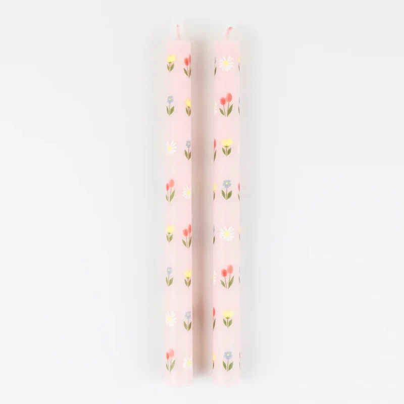 Velas rosas Spring / 2 uds.