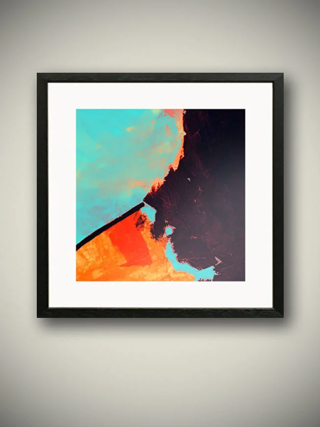 Lámina decorativa 'Llama Abstracta'