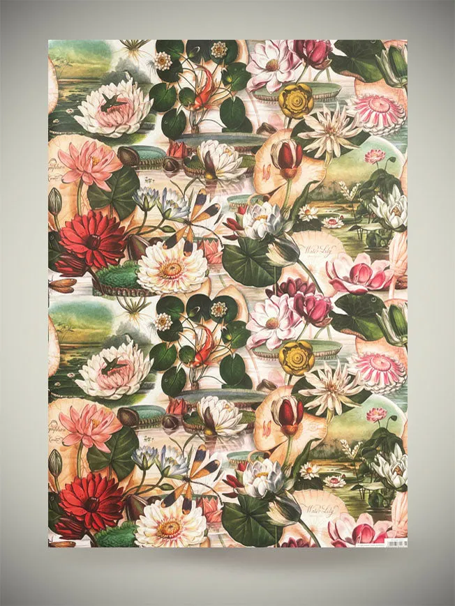 Papel Envoltorio 'Water Lily' - 100x70 cm