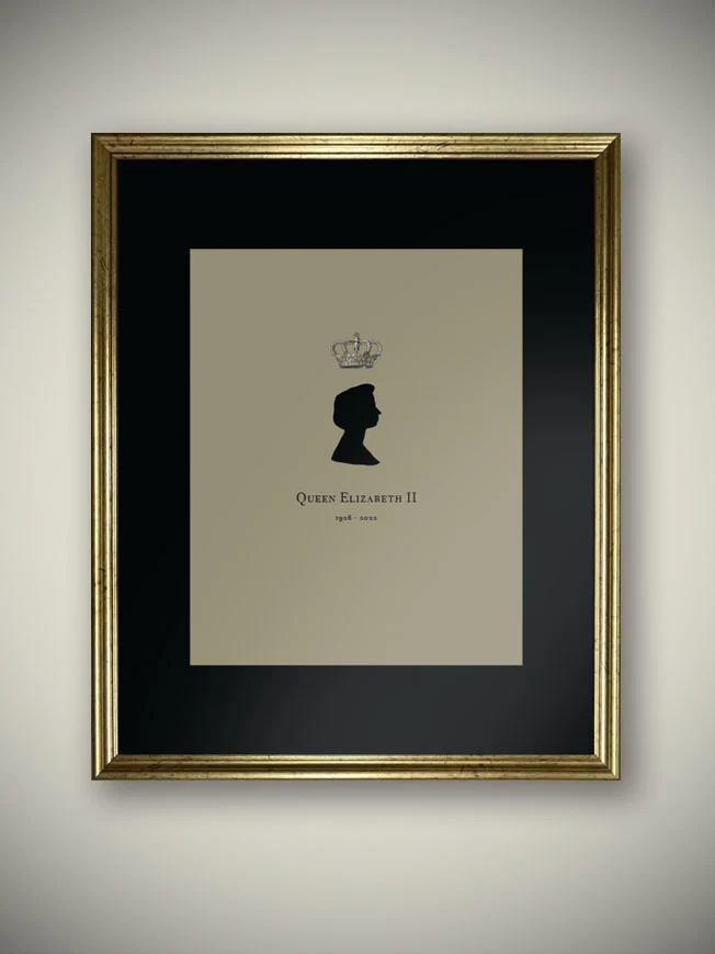 Lámina Decorativa 'Queen Elizabeth II Tribute 1926-2022'