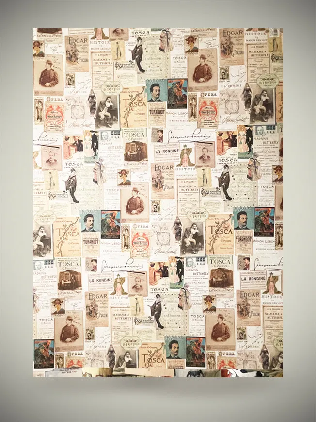 Papel Envoltorio 'Operas de Puccini' - 100x70 cm