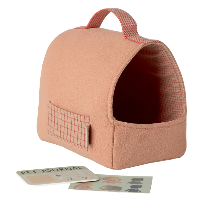 Transportín para mascotas de peluche Coral