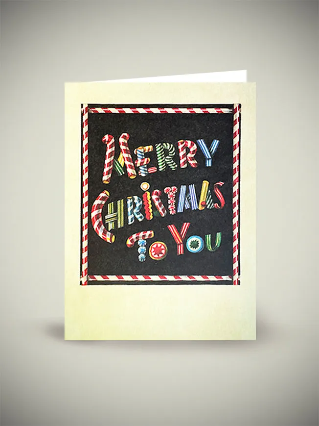Tarjeta de Navidad 'Merry Christmas To You’